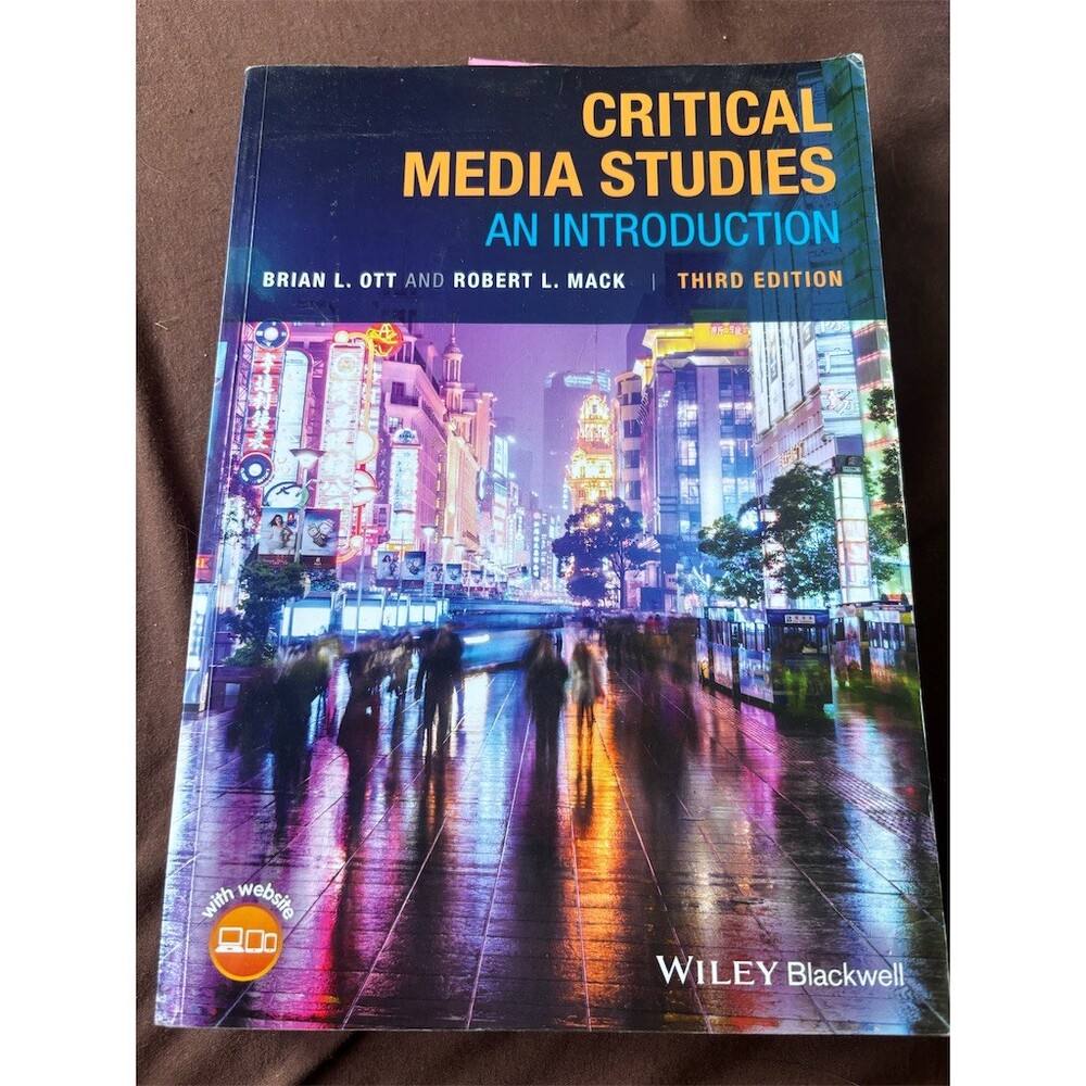 Critical Media Studies An Introduction 3rd Edition Paperback Textbook